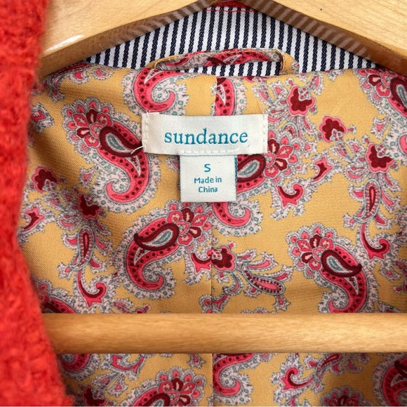 Sundance Women’s Wool Blend Pea Coat Size S Burnt Orange Pockets Fully Lined - Picture 6 of 12